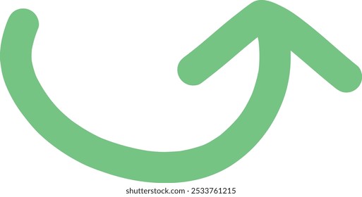 Arrow single vector line icon