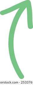 Arrow single vector line icon