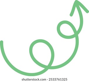 Arrow single vector line icon