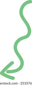 Icono de línea de Vector simple de flecha