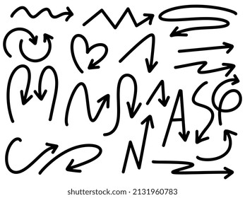 Arrow sketch handmade doodle swipe up symbol sign isolated on white background.Arrows icons vector hand drawn editable set. Simple logo vector design illustration image.