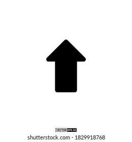 arrow up solid icon, design inspiration vector template for interface