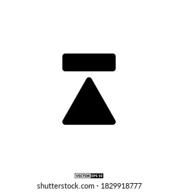 arrow up solid icon, design inspiration vector template for interface