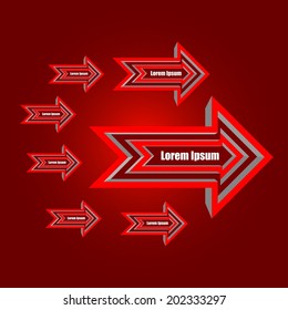 arrow with space for text