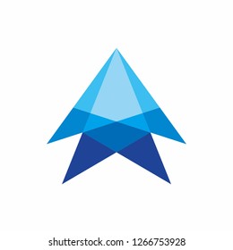 Arrow Space Wings Business Company  Vector Logo Design