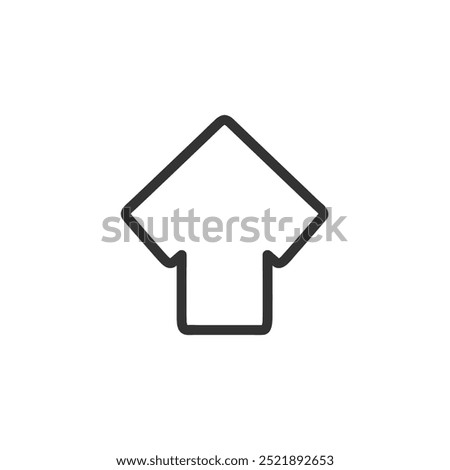 Arrow and spades stylish icon, spear tip black, paek icon.