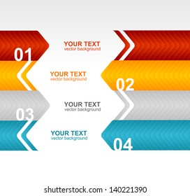 Arrow speech templates for text 1 2 3 4