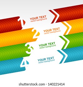 Arrow speech templates for text 1 2 3 4