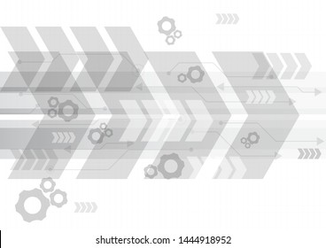 arrow speed background and technology data load abstract vector design