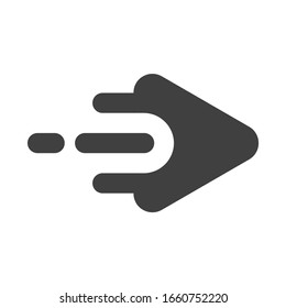 Arrow Speed Icon vector. Express logo