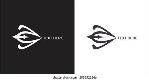 arrow speed towards the target. black and white color.