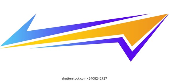 arrow speed yellow and violet racing car livery sticker design background
