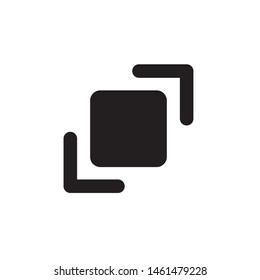 Arrow and Square Logo Vector