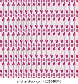arrow started in heart a seamless pattern