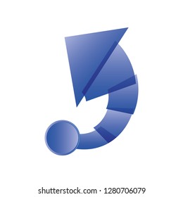 arrow statistics infographic icon