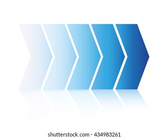 arrow step business process diagram, infographics options template