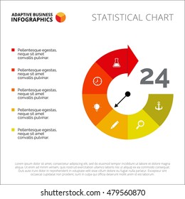 Arrow Step Diagram with Icons Template
