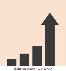 Arrow for step of growth business concept,vector illstration.