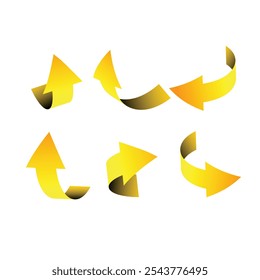 Arrow stickers in different colors