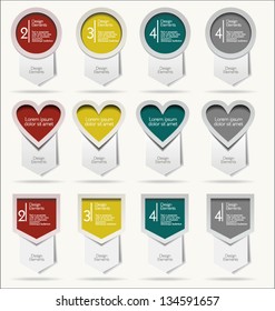 Arrow stickers modern design