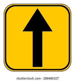 Arrow straight button on white background. Vector illustration.
