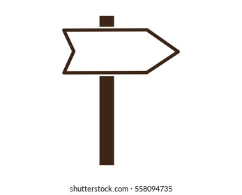 arrow straight, icon, vector illustration eps10