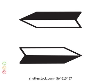 arrow straight, icon, vector illustration eps10