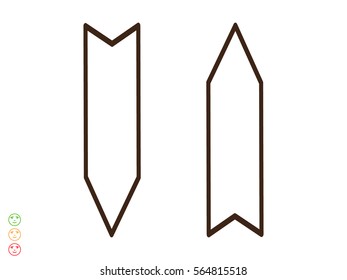 arrow straight, icon, vector illustration eps10