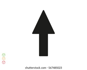 arrow straight, icon, vector illustration eps10