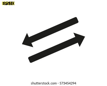 arrow straight, icon, vector illustration eps10