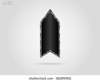 arrow straight, icon, vector illustration eps10