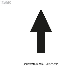 arrow straight, icon, vector illustration eps10