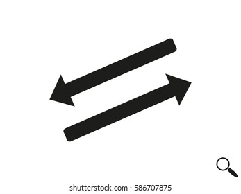 arrow straight, icon, vector illustration eps10