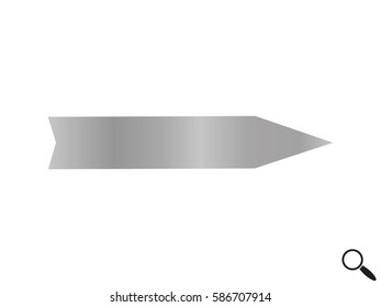 arrow straight, icon, vector illustration eps10