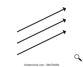arrow straight, icon, vector illustration eps10
