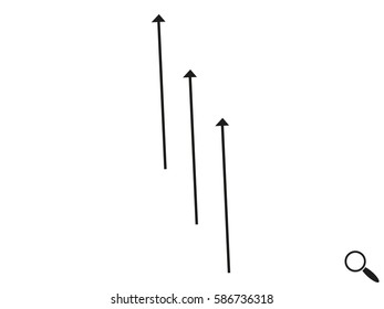 arrow straight, icon, vector illustration eps10
