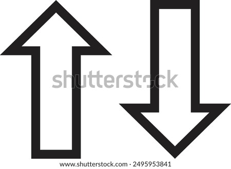 arrow stroke vector art illustration icon