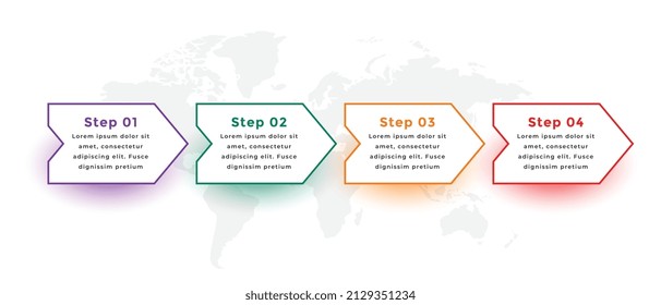 arrow style modern infographic template