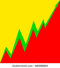 Up Arrow stylized Lithuanian flag