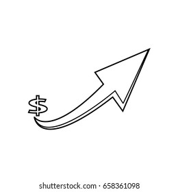 arrow success icon vector