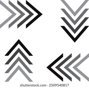 arrow swipe symbol vector illustration.