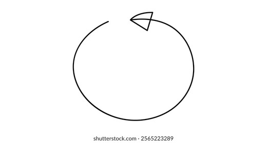 Arrow Symbol Continuous Line Icon, Arrow pointing right, continuous one line drawing vector. Single line Arrow pointing right, vector background. Arrow pointing right, icon. Continuous outline pro. 
