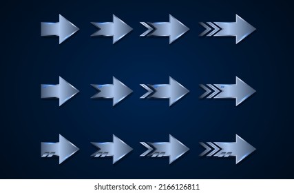 arrow symbol forward speed technology innovation concept
