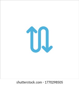 arrow symbol icon flat vector logo design trendy