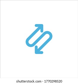 arrow symbol icon flat vector logo design trendy
