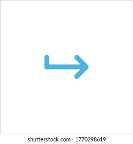 arrow symbol icon flat vector logo design trendy