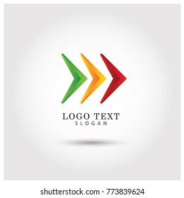Arrow Symbol & Icon Logo Vector Template