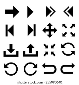 Arrow symbol icons.vector