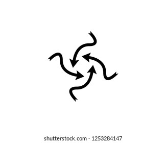 Arrow symbol illustration
