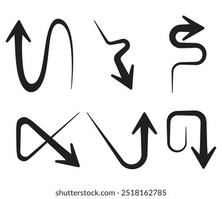 arrow symbol illustration vector set